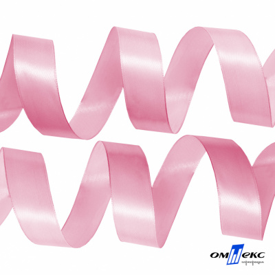 050-нежно-розовый Лента атласная упаковочная (В) 85+/-5гр/м2, шир.25 мм (1/2), 25+/-1 м - купить в Шахтах. Цена: 53.96 руб.