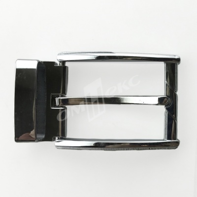 Пряжка металлическая для мужского ремня 845005А#2 (шир.ремня 40 мм), цв.-никель - купить в Шахтах. Цена: 110.29 руб.