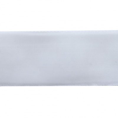 Лента бархатная нейлон, шир.25 мм, (упак. 45,7м), цв.01-белый - купить в Шахтах. Цена: 981.09 руб.