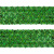 Тесьма с пайетками D4, шир. 35 мм/уп. 25+/-1 м, цвет зелёный - купить в Шахтах. Цена: 1 308.30 руб.