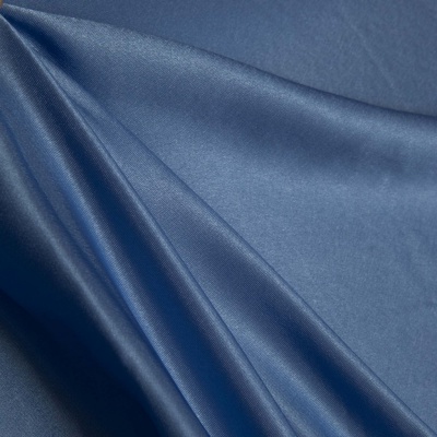 Поли креп-сатин 16-4132, 125 (+/-5) гр/м2, шир.150см, цвет голубой - купить в Шахтах. Цена 155.57 руб.