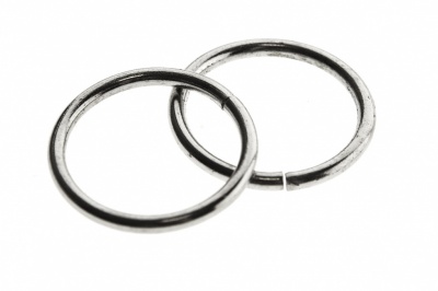 Кольцо металлическое d-15 мм, цв.-никель - купить в Шахтах. Цена: 2.45 руб.