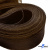 Регилиновая лента, шир.100мм, (уп.25 ярд), цв.- коричневый - купить в Шахтах. Цена: 694.13 руб.