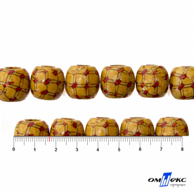 0189-Бусины деревянные "ОмТекс", 17 мм, упак.50+/-3шт - купить в Шахтах. Цена: 83.66 руб.
