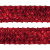 Тесьма с пайетками 3, шир. 35 мм/уп. 25+/-1 м, цвет красный - купить в Шахтах. Цена: 1 308.30 руб.
