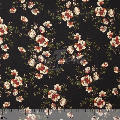 Плательная ткань "Фламенко" 3.1, 80 гр/м2, шир.150 см, принт растительный - купить в Шахтах. Цена 239.03 руб.