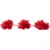 Тесьма плетеная "Рюш", упак. 9,14 м, цвет красный - купить в Шахтах. Цена: 46.82 руб.