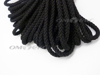 Шнур В-035 4 мм круп.плетение 100 м черный - купить в Шахтах. Цена: 156.40 руб.