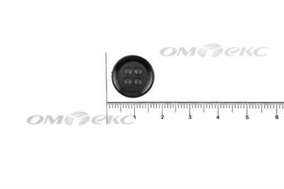 51400/15 мм (4 пр) черные пуговицы - купить в Шахтах. Цена: 0.67 руб.