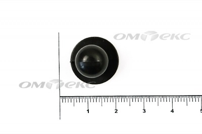Пуговица поварская "Пукля", 10 мм, цвет чёрный - купить в Шахтах. Цена: 2.03 руб.