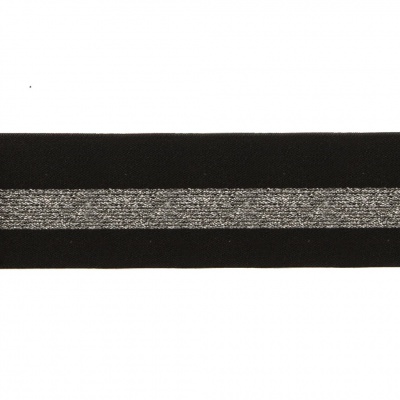 #2/6-Лента эластичная вязаная с рисунком шир.52 мм (45,7+/-0,5 м/бобина) - купить в Шахтах. Цена: 69.33 руб.