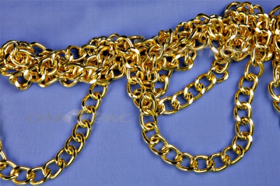 Цепь металл декоративная №11 (17*13) золото (10+/-1 м)  - купить в Шахтах. Цена: 1 341.87 руб.