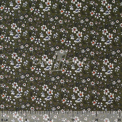 Плательная ткань "Фламенко" 11.2, 80 гр/м2, шир.150 см, принт растительный - купить в Шахтах. Цена 259.21 руб.