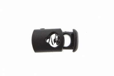 8021 Фиксатор пластиковый "Цилиндр", 20х10 мм, цвет чёрный - купить в Шахтах. Цена: 1.29 руб.