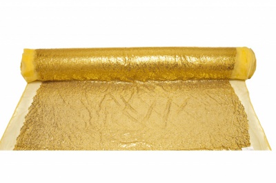 Сетка с пайетками №6, 188 гр/м2, шир.130см, цвет золото - купить в Шахтах. Цена 371.02 руб.