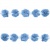 Тесьма плетеная "Рюш", упак. 9,14 м, цвет голубой - купить в Шахтах. Цена: 45.87 руб.