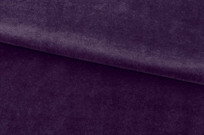 Бархат стрейч, 240 гр/м2, шир.160см, (2,4 м/кг), цвет 27/фиолет - купить в Шахтах. Цена 886.02 руб.