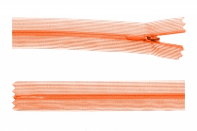 Молния потайная Т3 849, 50 см, капрон, цвет оранжевый - купить в Шахтах. Цена: 8.87 руб.