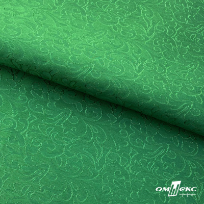 Ткань жаккард королевский, 100% полиэстр 180 г/м 2, шир.150 см, цв-зеленый - купить в Шахтах. Цена 293.39 руб.