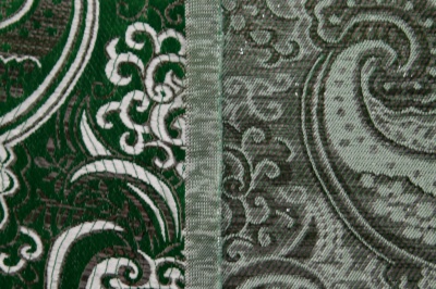 Ткань костюмная жаккард, 135 гр/м2, шир.150см, цвет зелёный№4 - купить в Шахтах. Цена 441.94 руб.