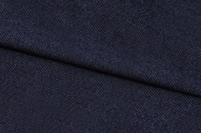Ткань джинсовая №96, 160 гр/м2, шир.148см, цвет т.синий - купить в Шахтах. Цена 350.42 руб.