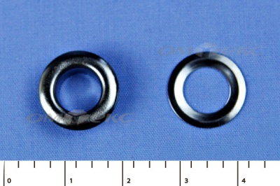 Люверсы металлические, блочка/кольцо, №5 (8 мм) упак.1000 шт- цв.никель - купить в Шахтах. Цена: 392 руб.