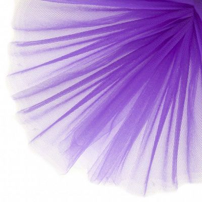 Фатин матовый 16-85, 12 гр/м2, шир.300см, цвет фиолетовый - купить в Шахтах. Цена 96.31 руб.