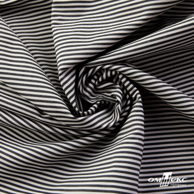 Ткань сорочечная Полоска Кенди, 115 г/м2, 58% пэ,42% хл, шир.150 см, цв.6-черный, (арт.110) - купить в Шахтах. Цена 306.69 руб.