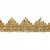 Тесьма металлизированная 0384-0240, шир. 40 мм/уп. 25+/-1 м, цвет золото - купить в Шахтах. Цена: 490.74 руб.