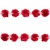Тесьма плетеная "Рюш", упак. 9,14 м, цвет красный - купить в Шахтах. Цена: 46.82 руб.