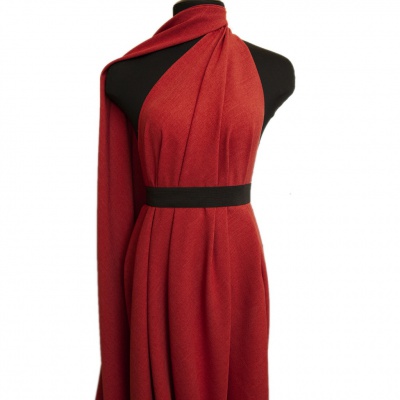 Ткань костюмная габардин "Меланж" 6121А, 172 гр/м2, шир.150см, цвет терракот - купить в Шахтах. Цена 296.19 руб.