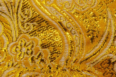 Ткань костюмная жаккард №12, 140 гр/м2, шир.150см, цвет жёлтый - купить в Шахтах. Цена 383.29 руб.