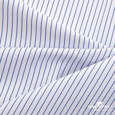 Ткань сорочечная Ронда, 115 г/м2, 58% пэ,42% хл, шир.150 см, цв.4-синяя, (арт.114) - купить в Шахтах. Цена 306.69 руб.
