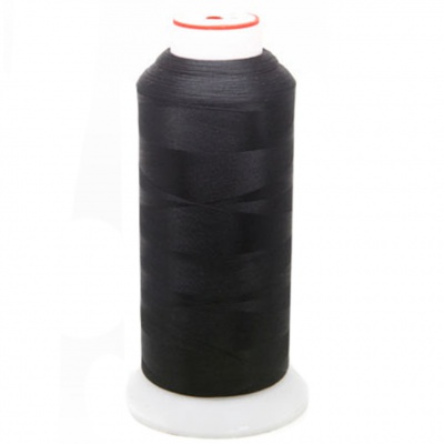 Нитки текстурированные некручёные, намот. 5 000 м, цвет чёрный - купить в Шахтах. Цена: 70.43 руб.