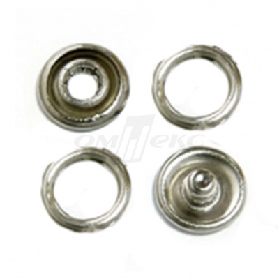 Кнопки рубашечные 10,5 мм никель New Star (кольцо) - купить в Шахтах. Цена: 5.80 руб.