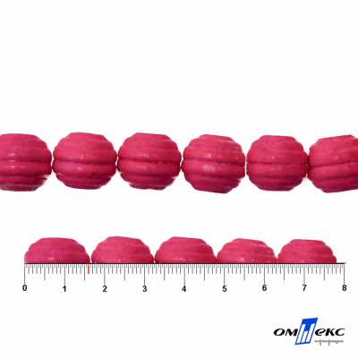 0309-Бусины деревянные "ОмТекс", 16 мм, упак.50+/-3шт, цв.023-розовый - купить в Шахтах. Цена: 62.22 руб.
