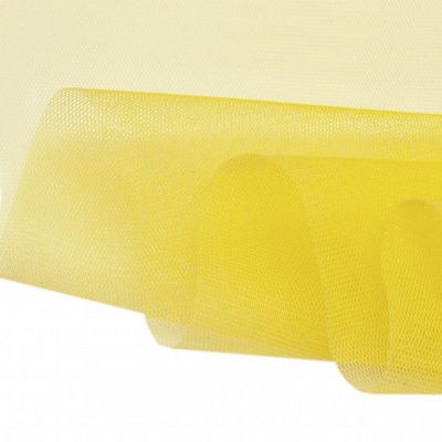 Фатин жесткий 16-68, 22 гр/м2, шир.180см, цвет жёлтый - купить в Шахтах. Цена 89.29 руб.