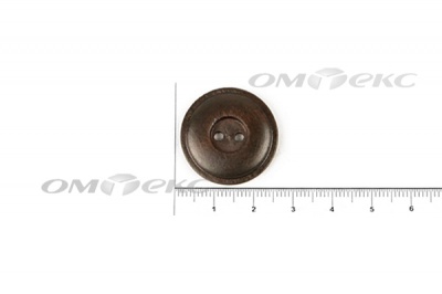 Пуговица деревянная круглая №54 (25мм) - купить в Шахтах. Цена: 4.12 руб.