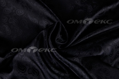Ткань подкладочная жаккард Р14098, чёрный, 85 г/м2, шир. 150 см, 230T - купить в Шахтах. Цена 166.45 руб.