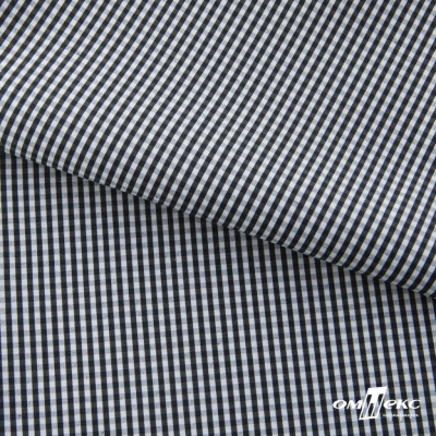 Ткань сорочечная Клетка Виши, 115 г/м2, 58% пэ,42% хл, шир.150 см, цв.6-черный, (арт.111) - купить в Шахтах. Цена 306.69 руб.