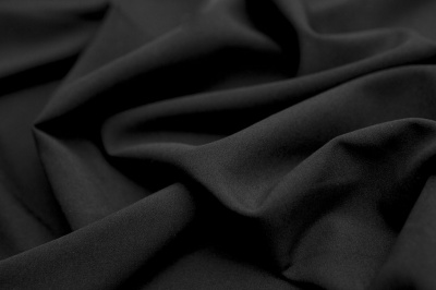 Костюмная ткань с вискозой "Флоренция", 195 гр/м2, шир.150см, цвет чёрный - купить в Шахтах. Цена 502.24 руб.