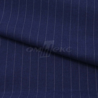 Костюмная ткань "Жаклин", 188 гр/м2, шир. 150 см, цвет тёмно-синий - купить в Шахтах. Цена 430.84 руб.