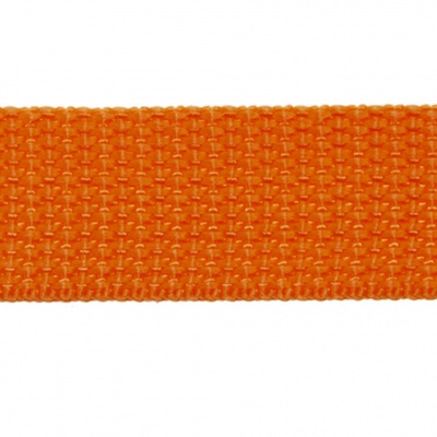 Стропа текстильная, шир. 25 мм (в нам. 50+/-1 ярд), цвет оранжевый - купить в Шахтах. Цена: 409.94 руб.