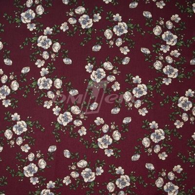 Плательная ткань "Фламенко" 3.3, 80 гр/м2, шир.150 см, принт растительный - купить в Шахтах. Цена 317.46 руб.