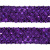 Тесьма с пайетками 12, шир. 35 мм/уп. 25+/-1 м, цвет фиолет - купить в Шахтах. Цена: 1 308.30 руб.