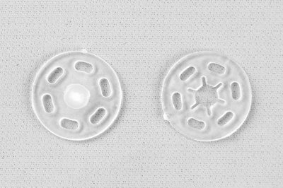 Кнопки пришивные пластиковые 15 мм, блистер 24шт, цв.-прозрачные - купить в Шахтах. Цена: 68.79 руб.