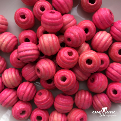 0309-Бусины деревянные "ОмТекс", 16 мм, упак.50+/-3шт, цв.023-розовый - купить в Шахтах. Цена: 62.22 руб.