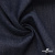 Ткань костюмная "Джинс" с начесом, 320 г/м2, 80% хлопок 20%полиэстер, шир. 160 см, т.синий - купить в Шахтах. Цена 492.24 руб.