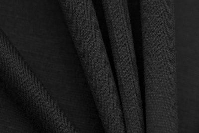 Трикотаж "Grange" BLACK 1# (2,38м/кг), 280 гр/м2, шир.150 см, цвет чёрно-серый - купить в Шахтах. Цена 861.22 руб.