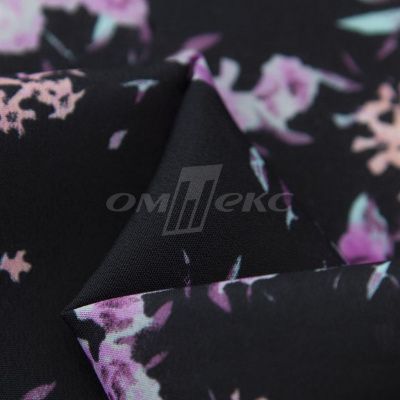 Плательная ткань "Фламенко" 20.1, 80 гр/м2, шир.150 см, принт растительный - купить в Шахтах. Цена 243.96 руб.
